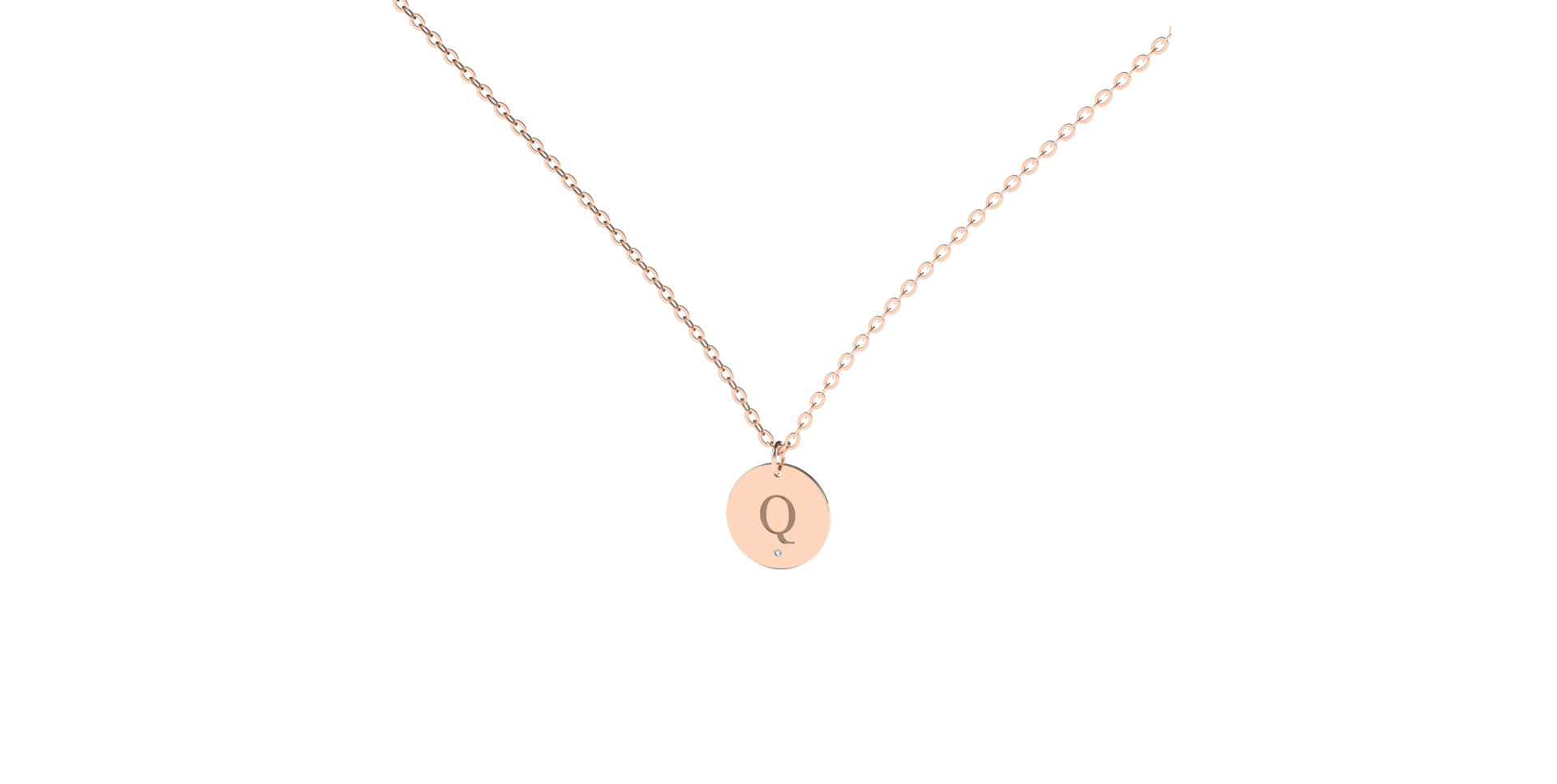 Náhrdelník s diamantem Little Coins Q