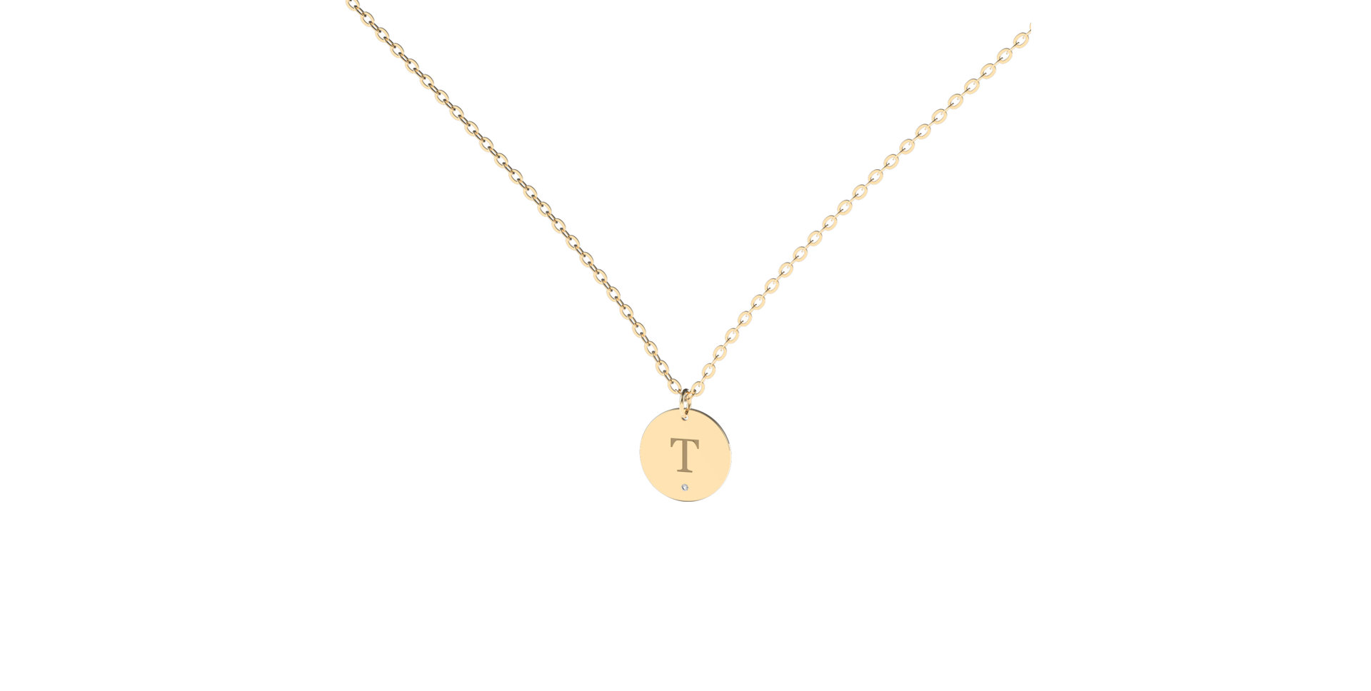 Náhrdelník s diamantem Little Coins T