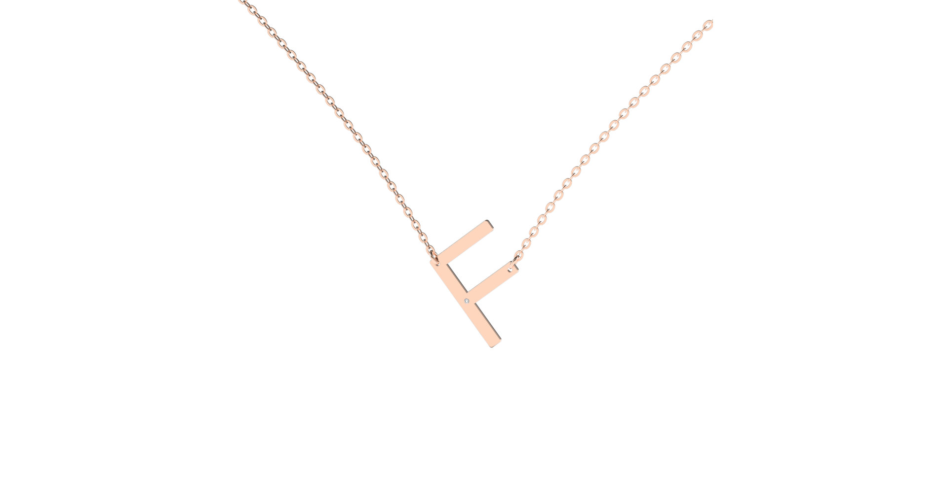 Náhrdelník s diamantem Big Line F