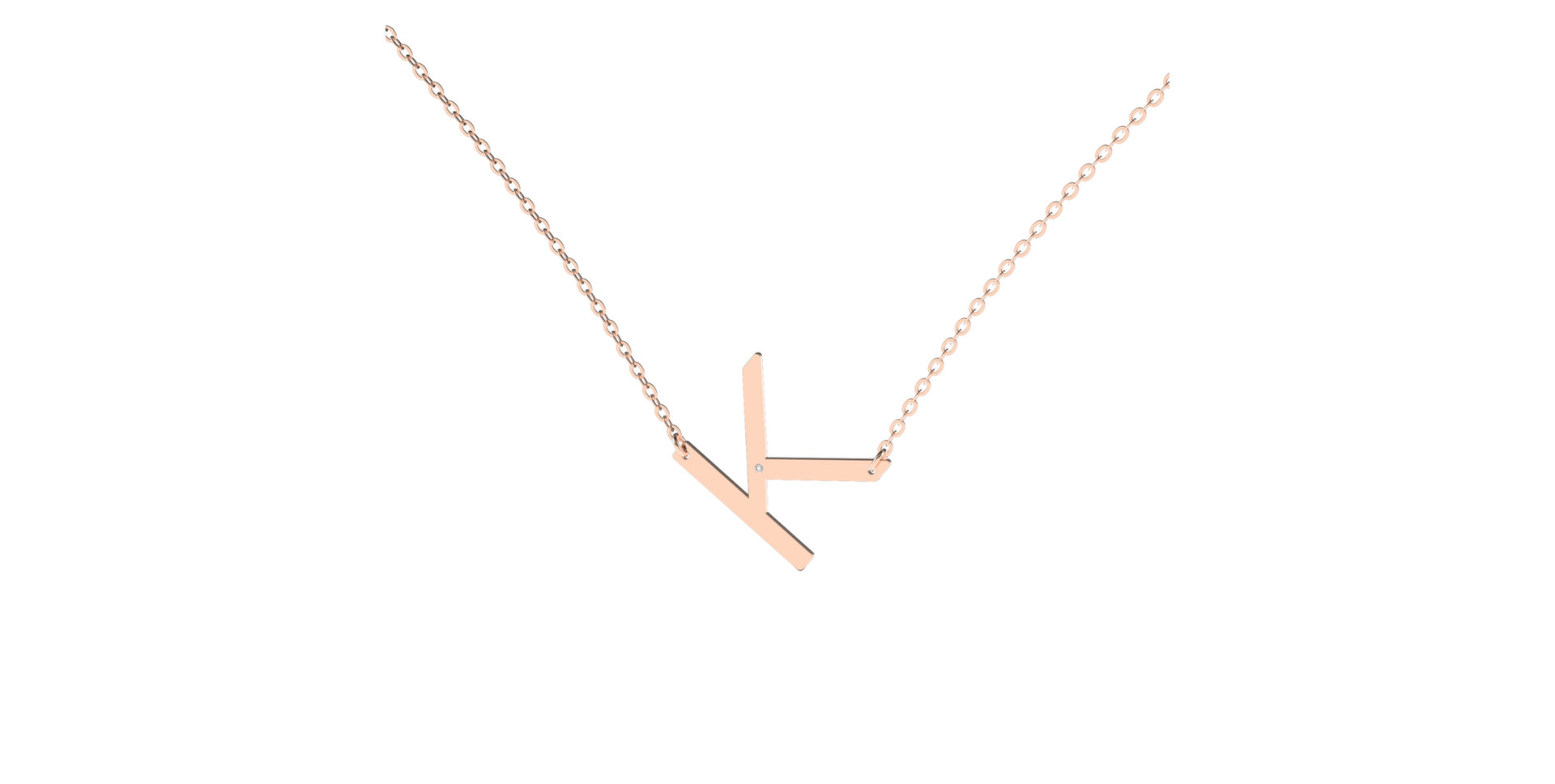 Náhrdelník s diamantem Big Line K