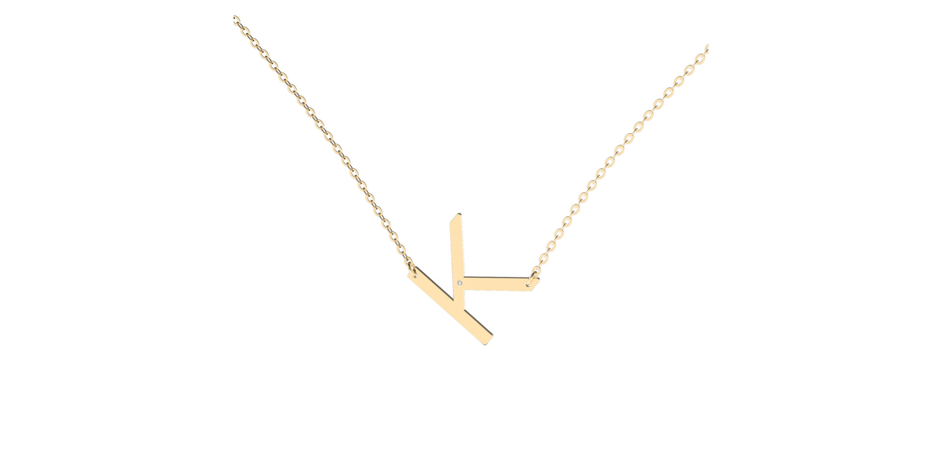 Náhrdelník s diamantem Big Line K