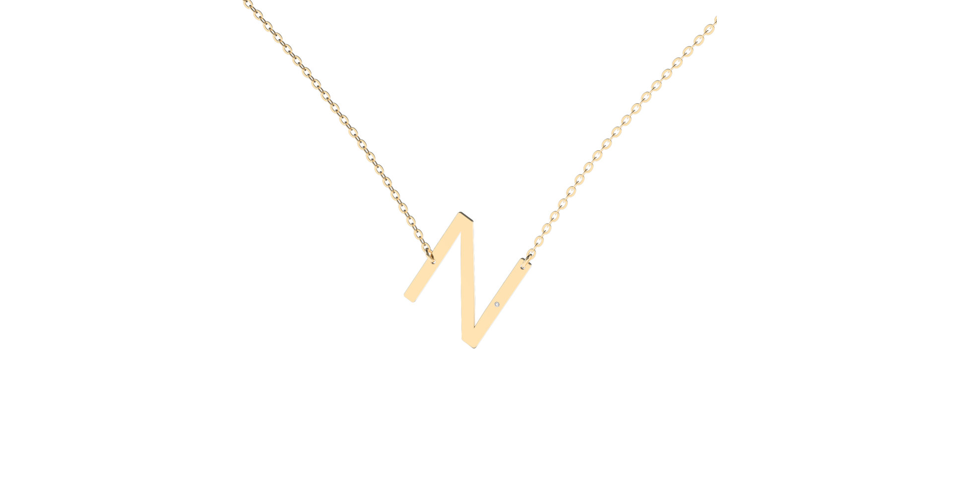 Náhrdelník s diamantem Big Line N