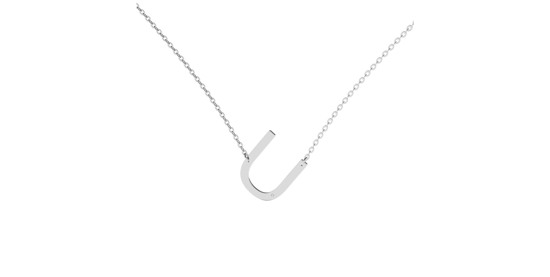 Náhrdelník s diamantem Big Line U