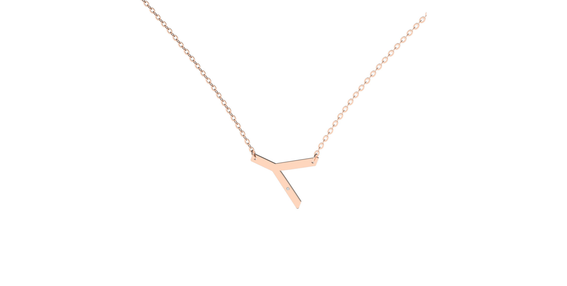 Náhrdelník s diamantem Big Line Y