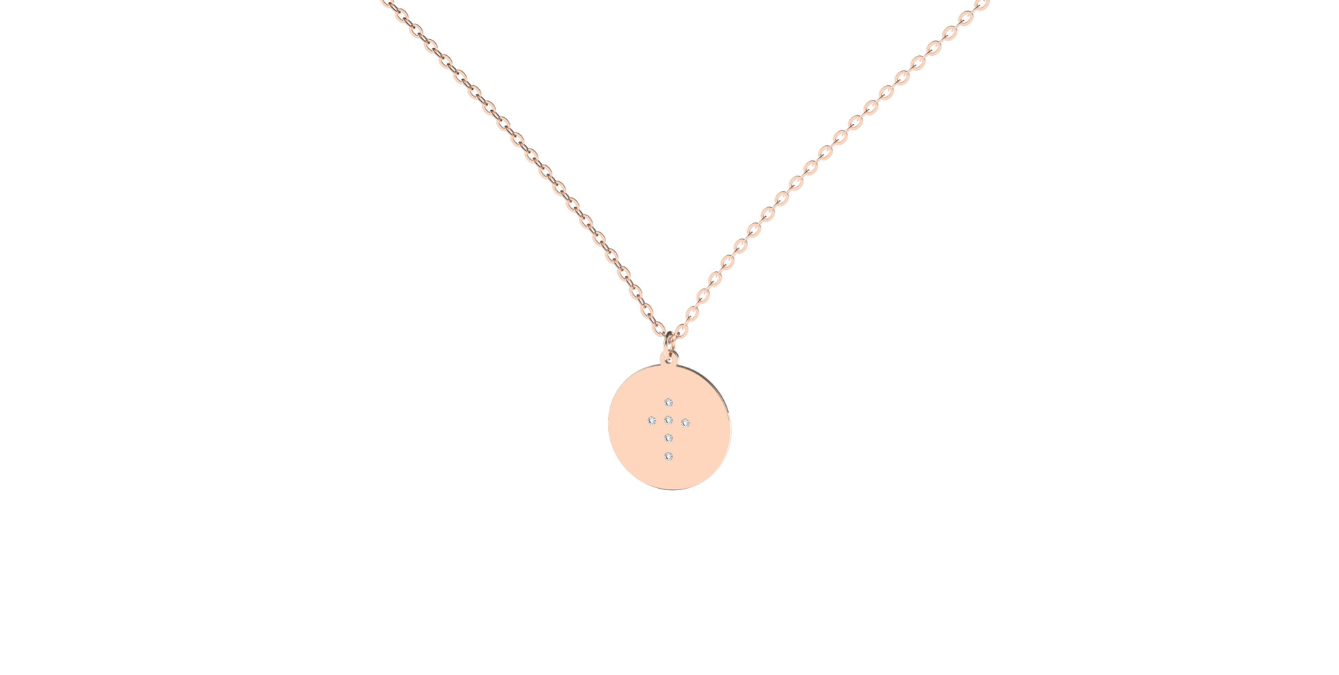 Náhrdelník s diamantem Diamond Cross