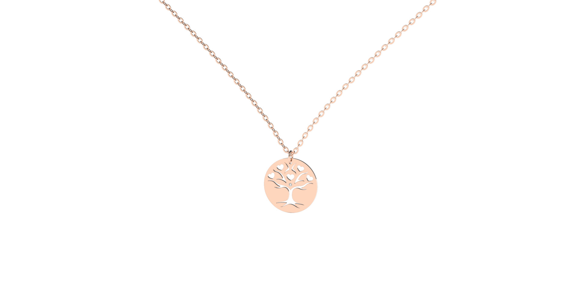 Náhrdelník s diamantem Tree of Life