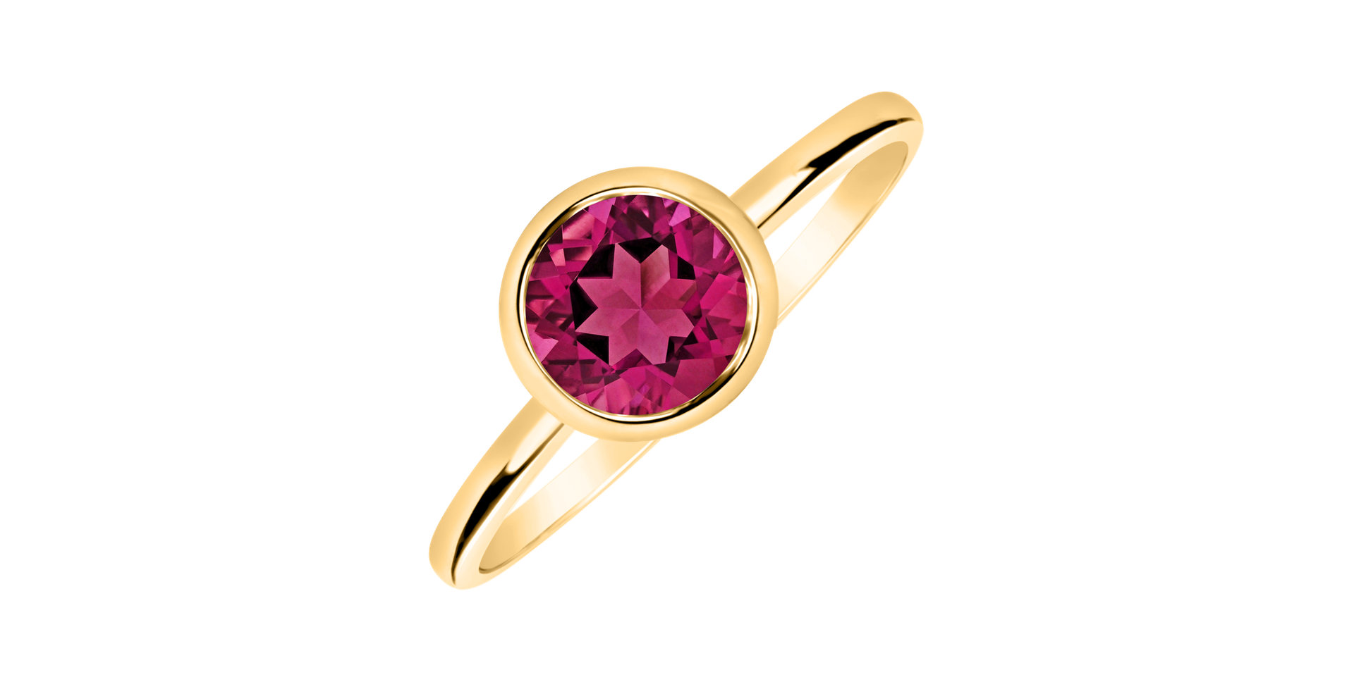 Prsten s růžovým topazem Bonbon