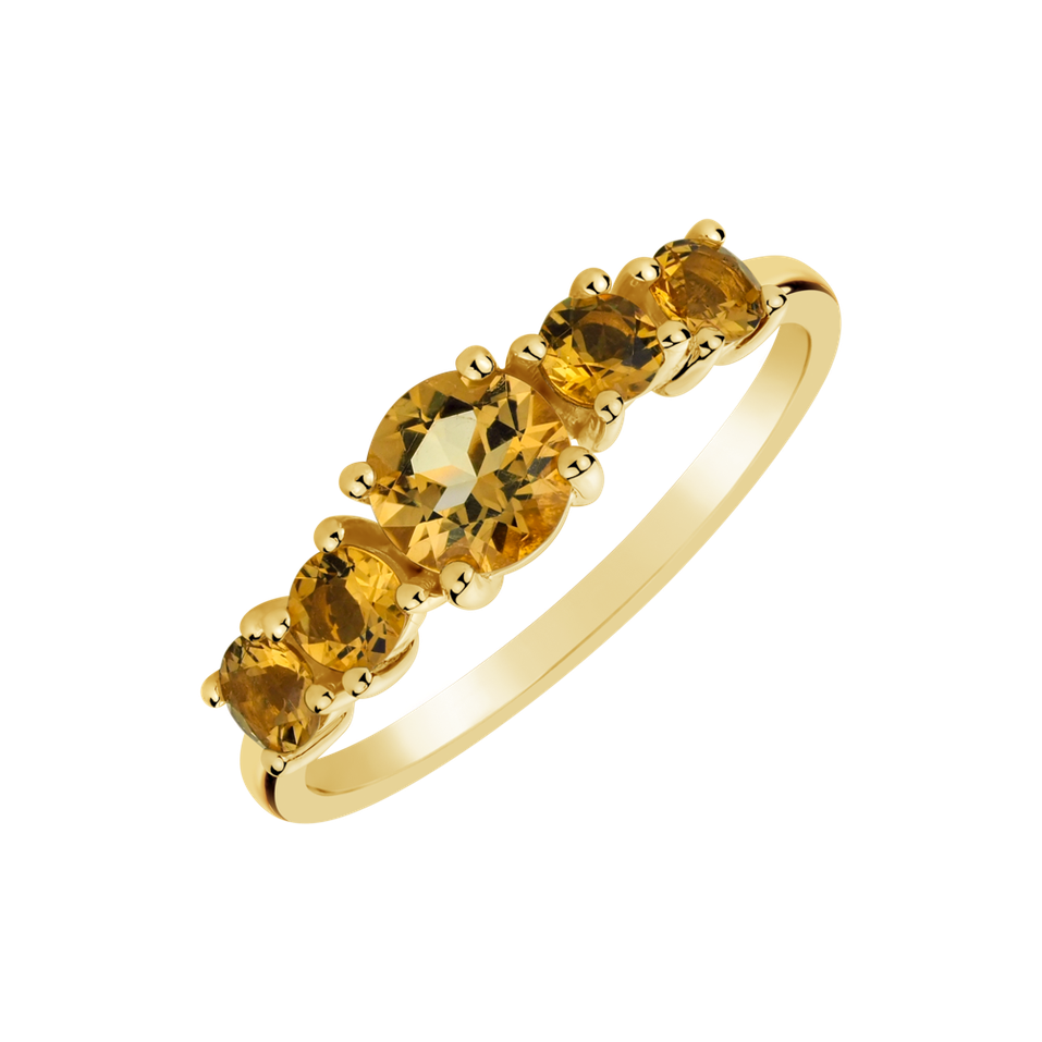 Prsten s citríny Tiberia