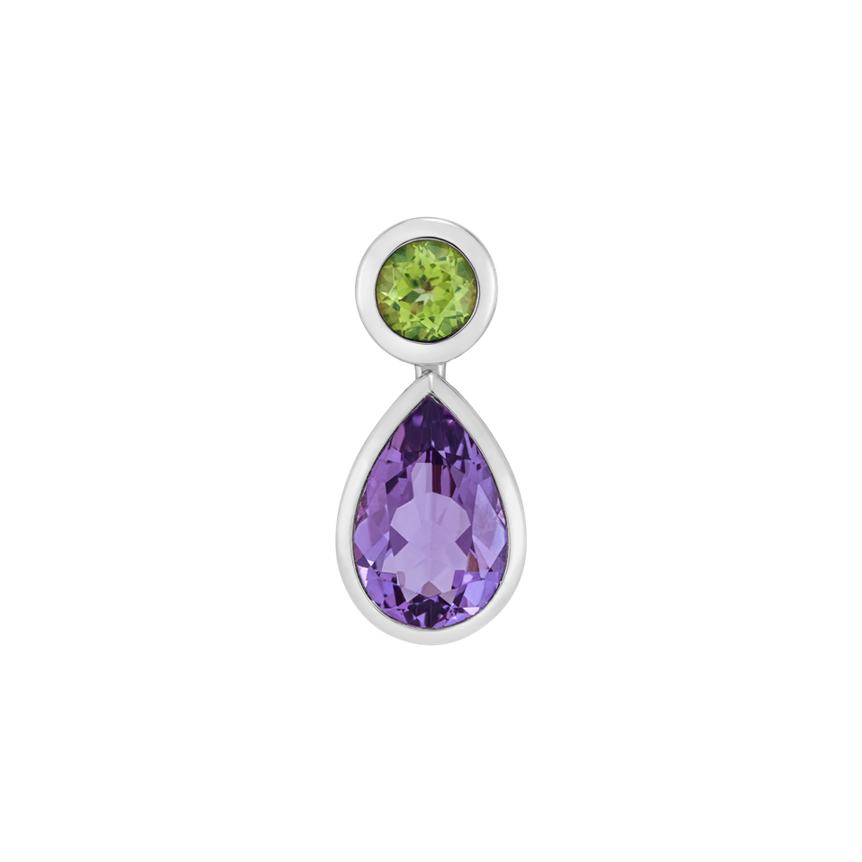 Přívěs s ametystem a peridotem Nephele