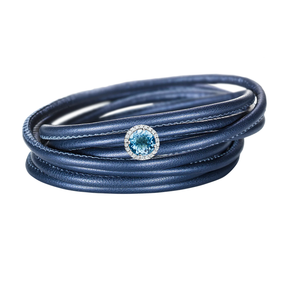 Přívěs s topazem a diamanty Espressivo