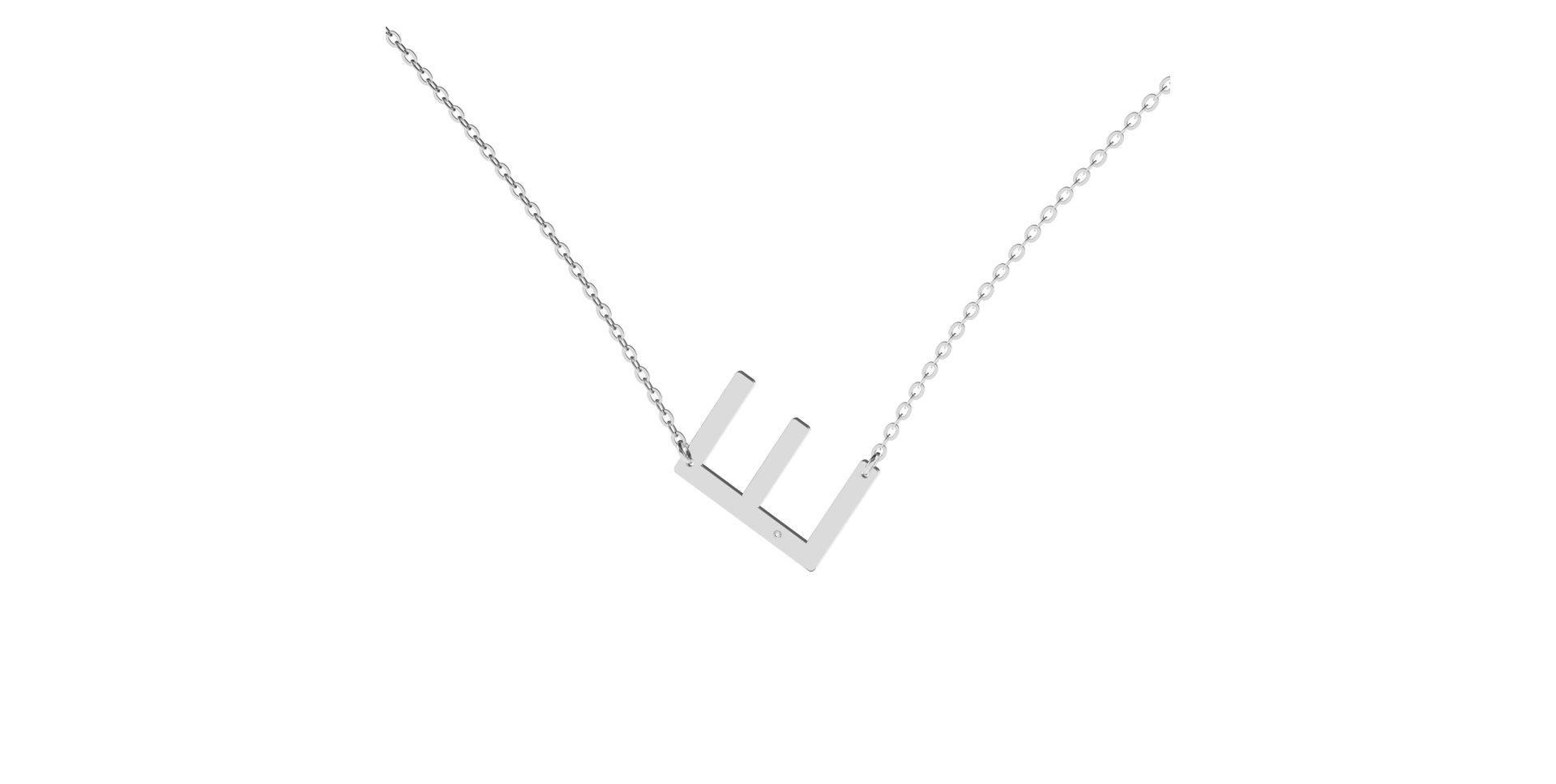 Náhrdelník s diamantem Big Line E