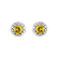 Náušnice s diamanty a safírem Lunévia2