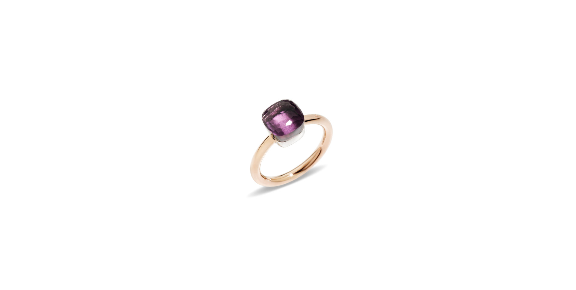 Prsten s ametystem Nudo Petit Ring