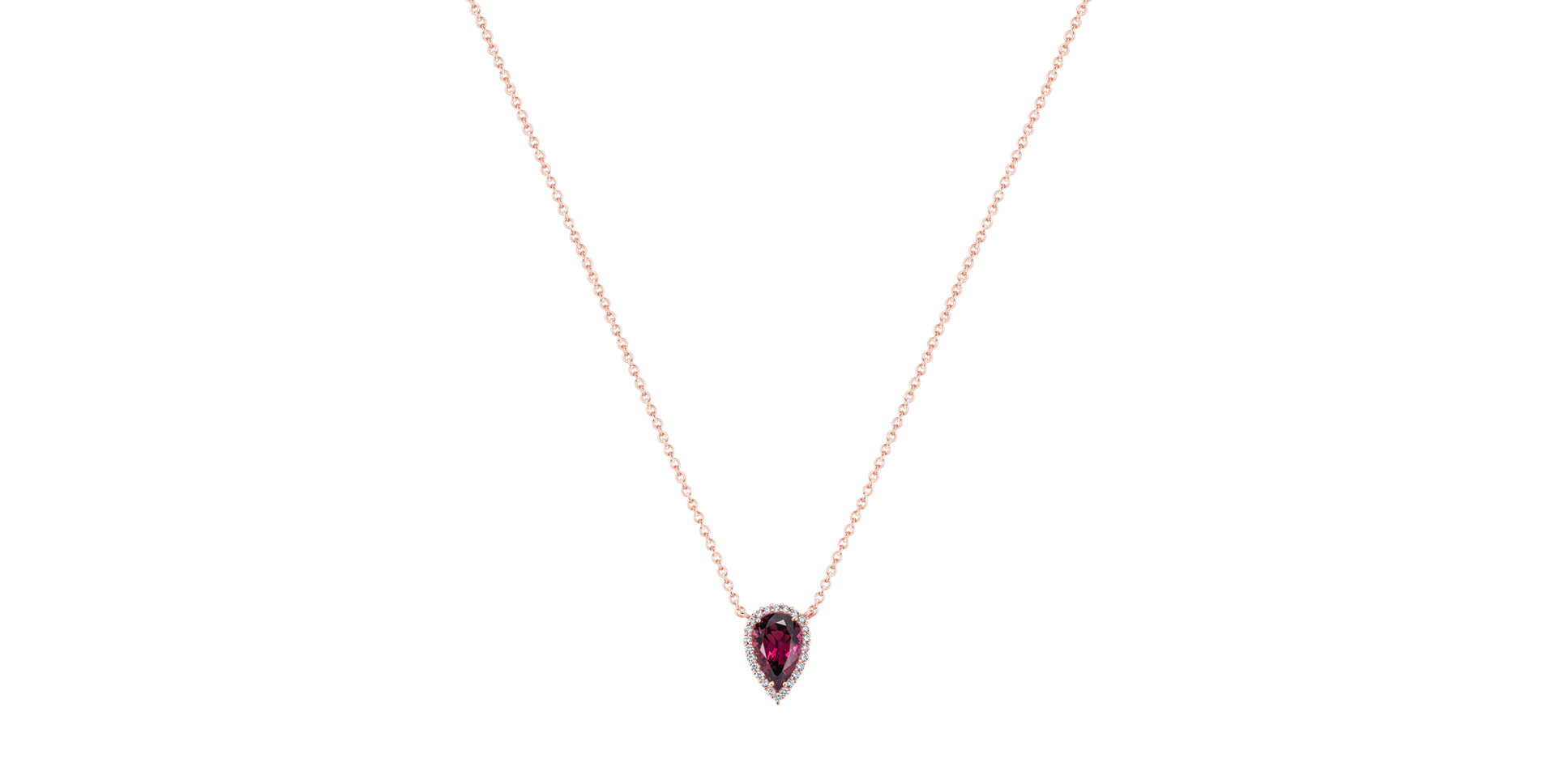 Náhrdelník s diamanty a turmalínem Imperial Drop
