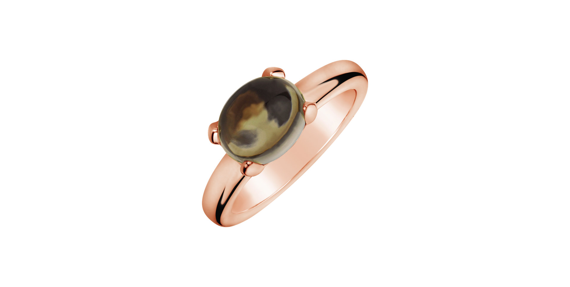 Prsten smoky quartz Celsa