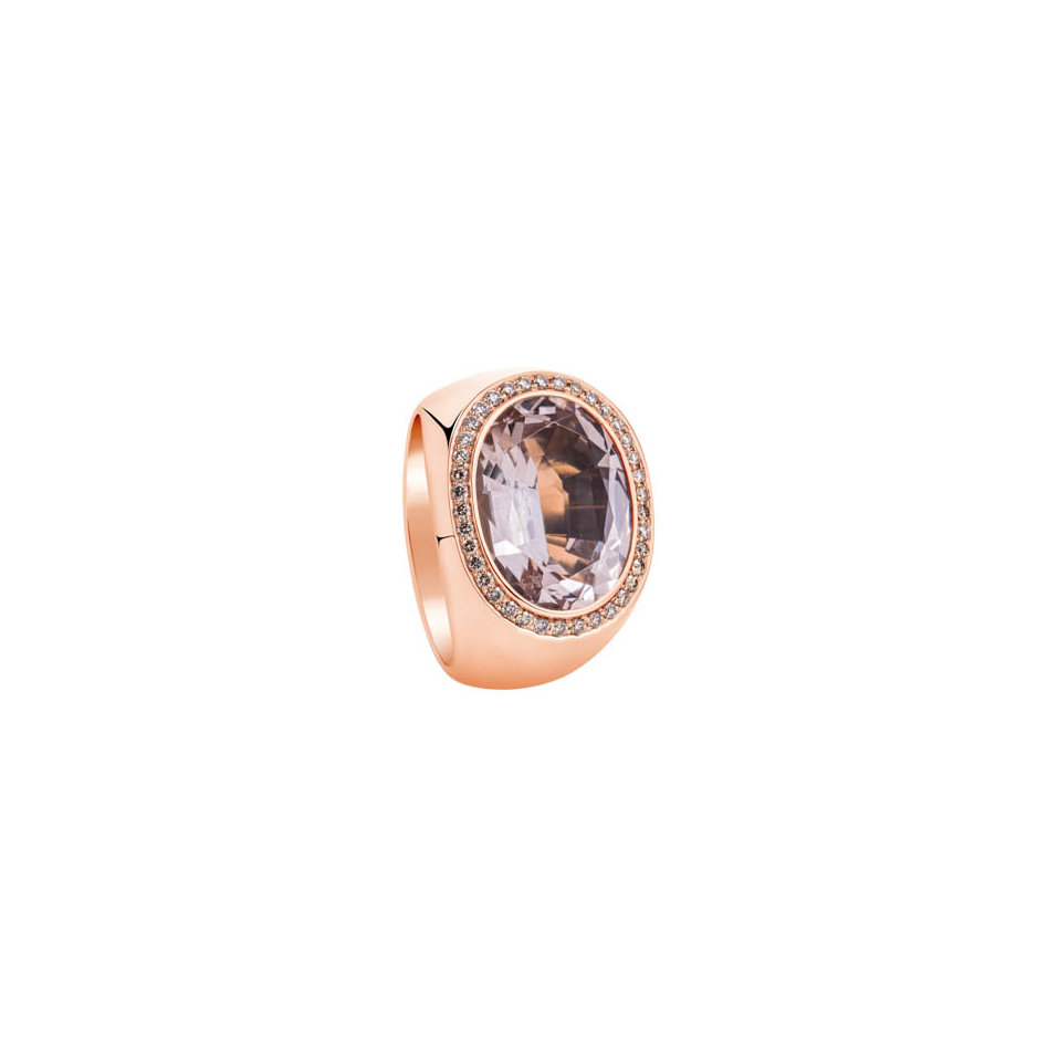 Prsten s diamanty a morganitem Clarentia
