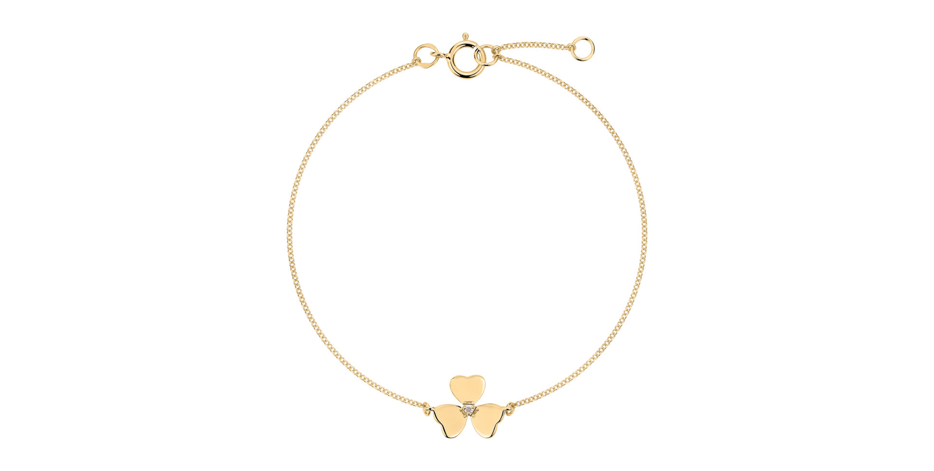 Náramek s diamantem Petal