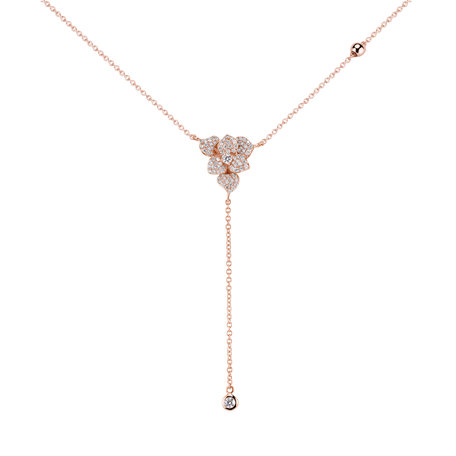 Náhrdelník s diamanty Petal Sparkle