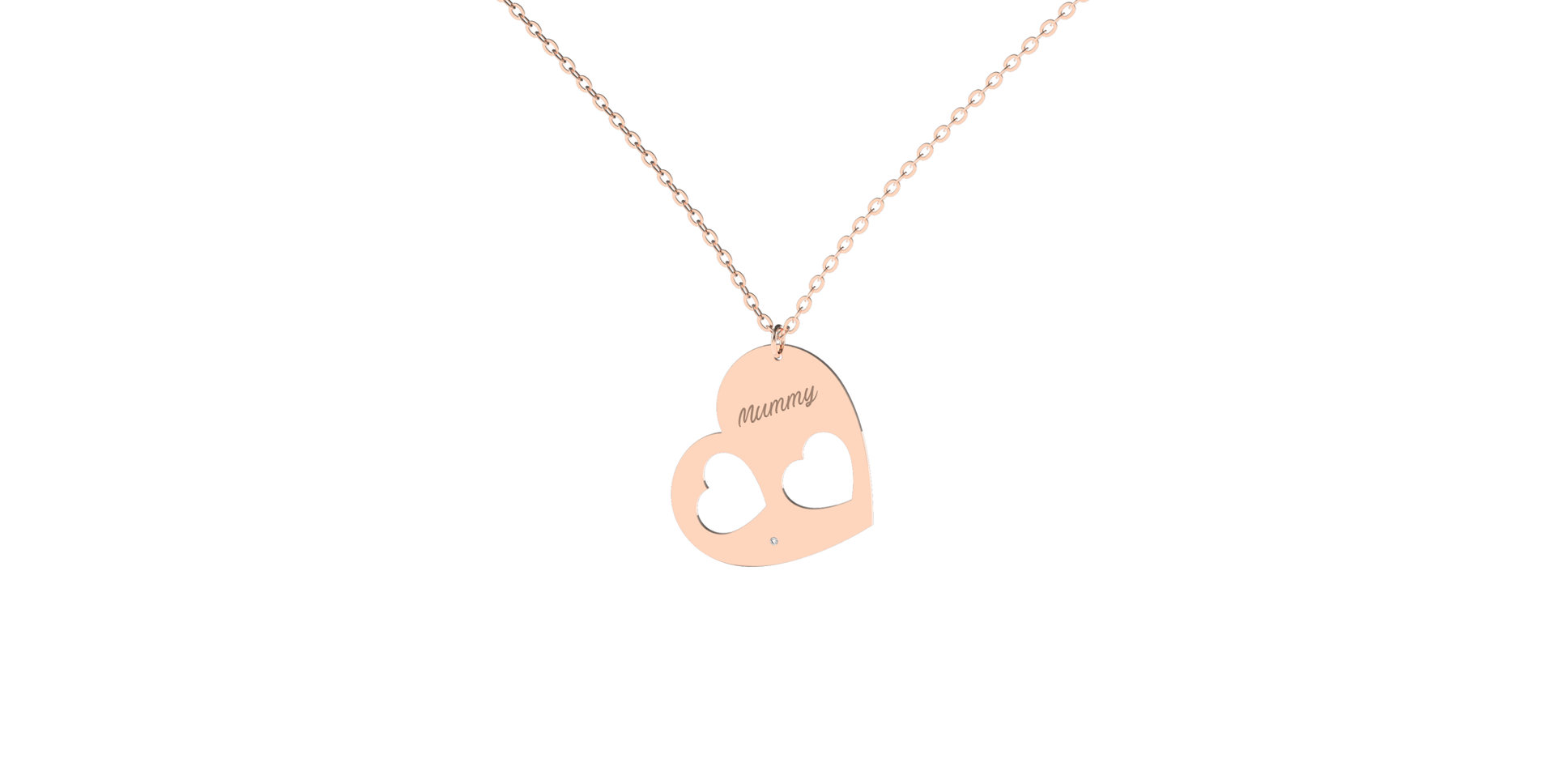 Náhrdelník s diamantem Mummy