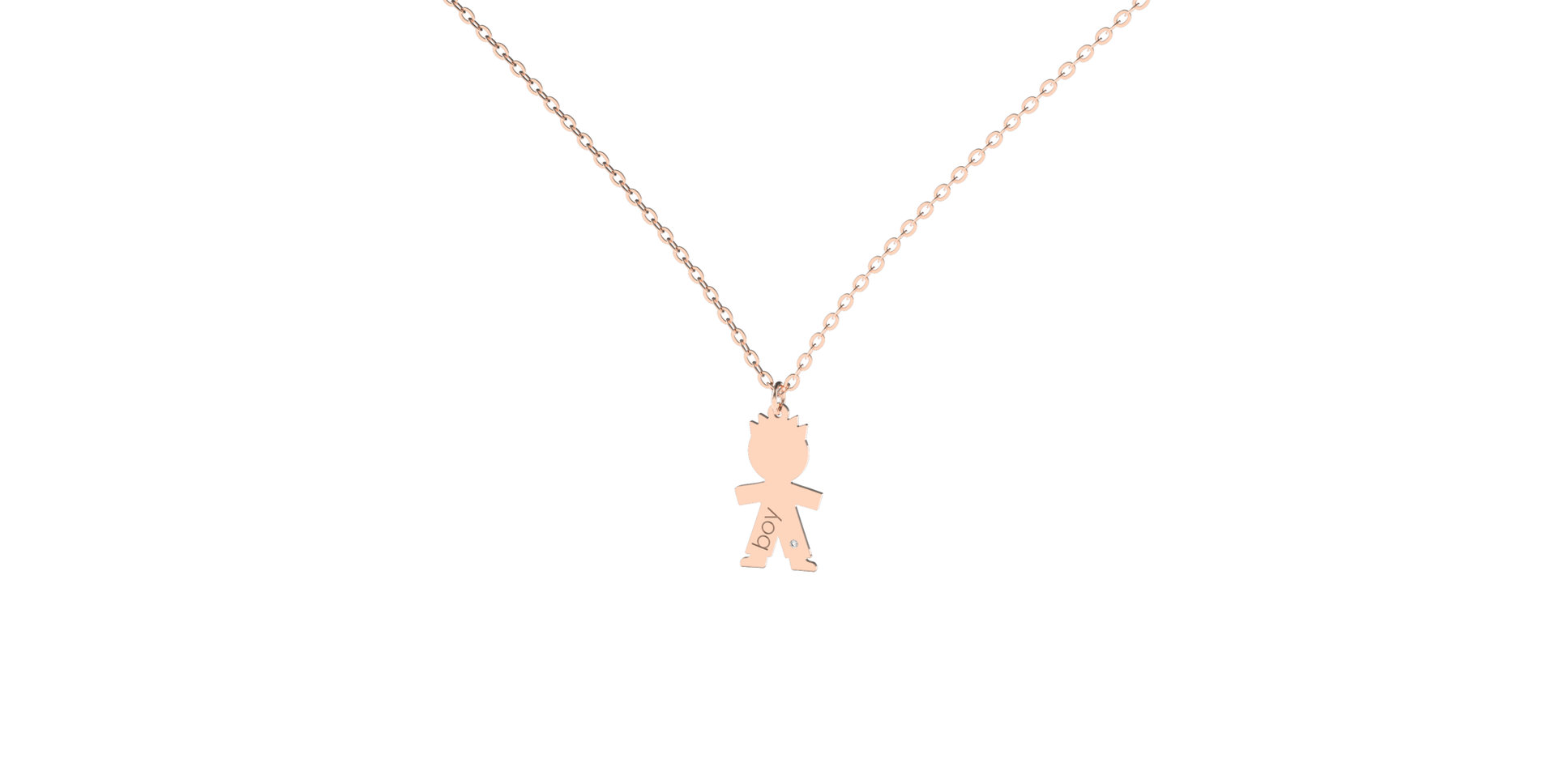 Náhrdelník s diamantem Boy