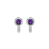 Náušnice s ametystem a diamanty Starshine Essence2