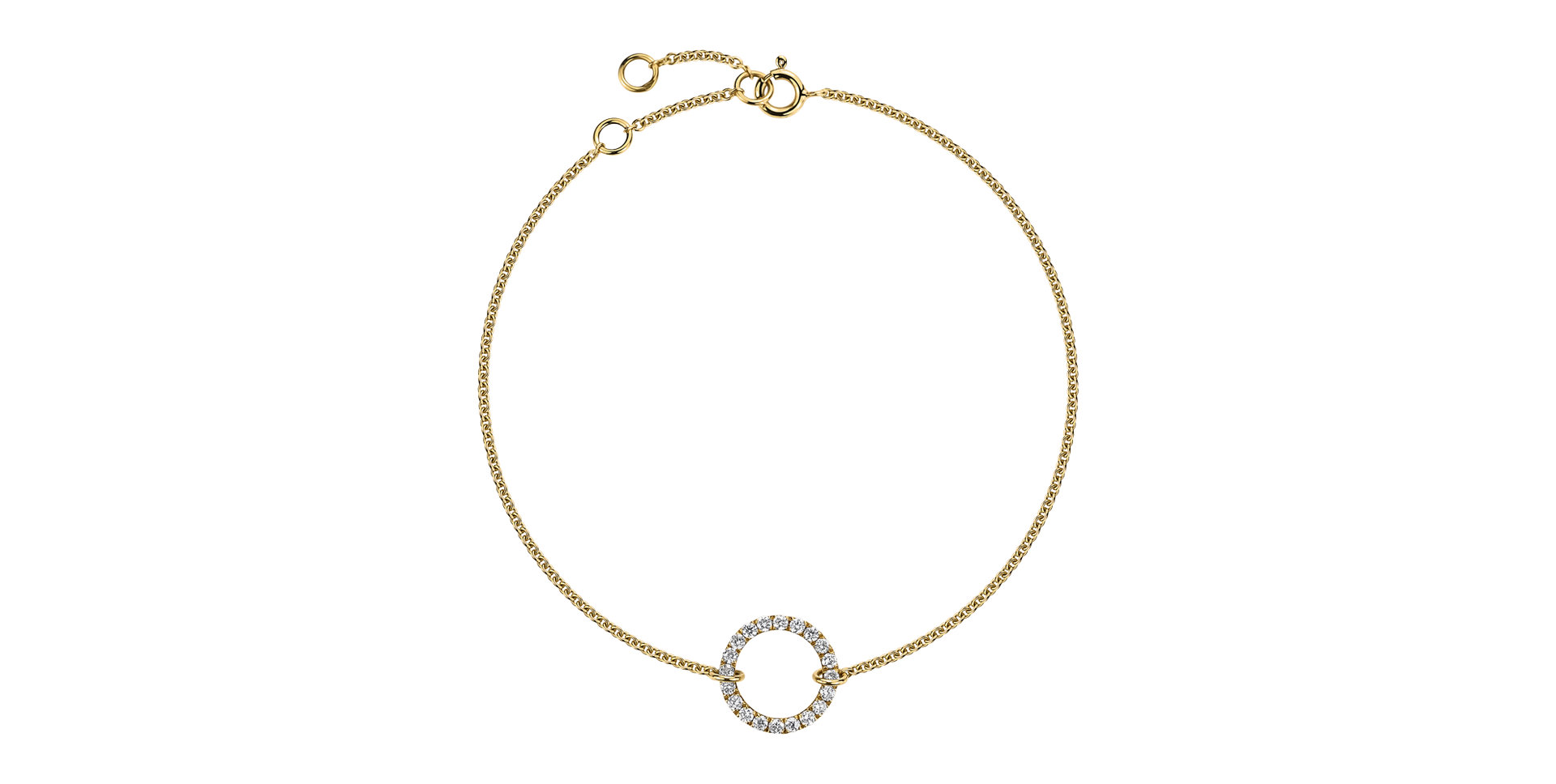 Náramek s diamanty Golden Meridian