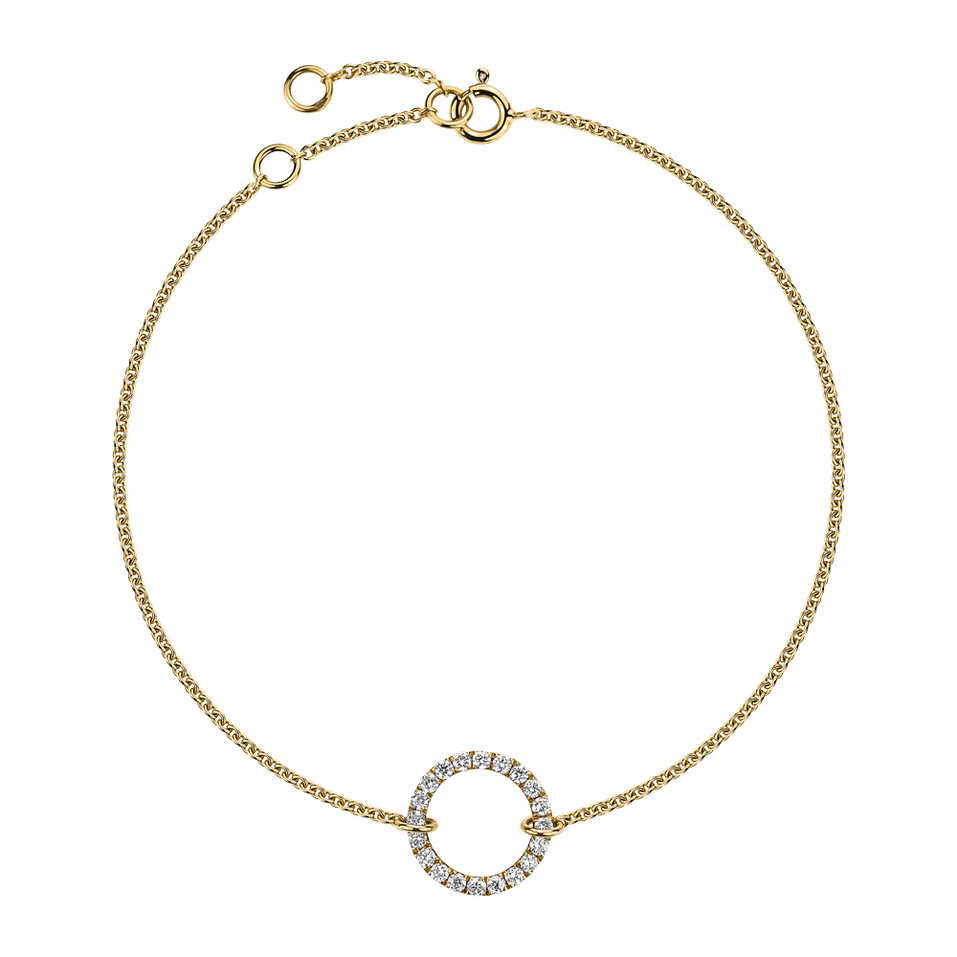 Náramek s diamanty Golden Meridian