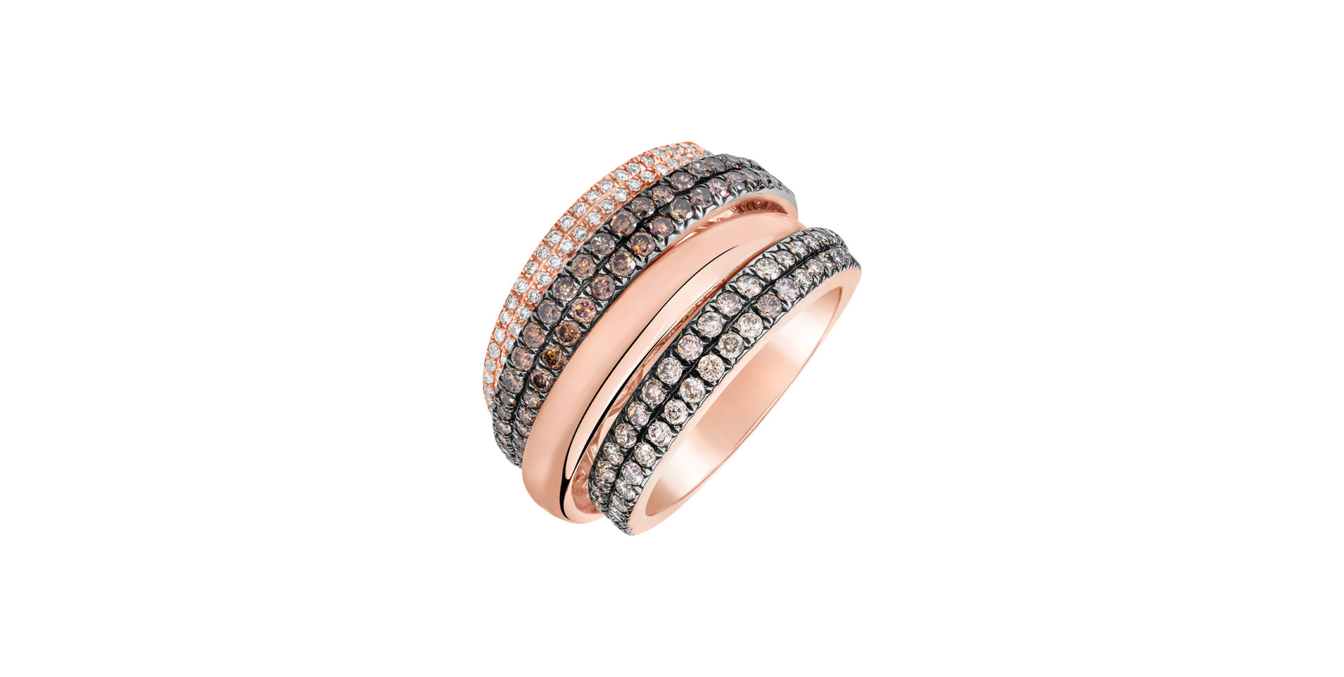 Prsten s diamanty Nexus Flow