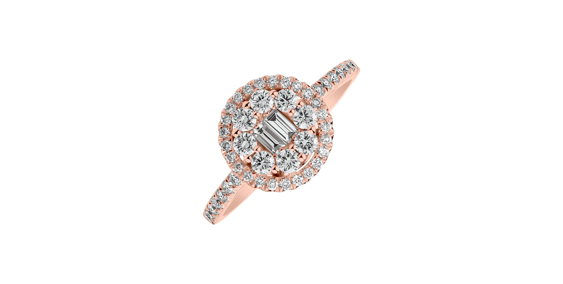 Prsten s diamanty Lunaria