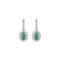 Náušnice s diamanty a smaragdem Imperial Allegory2