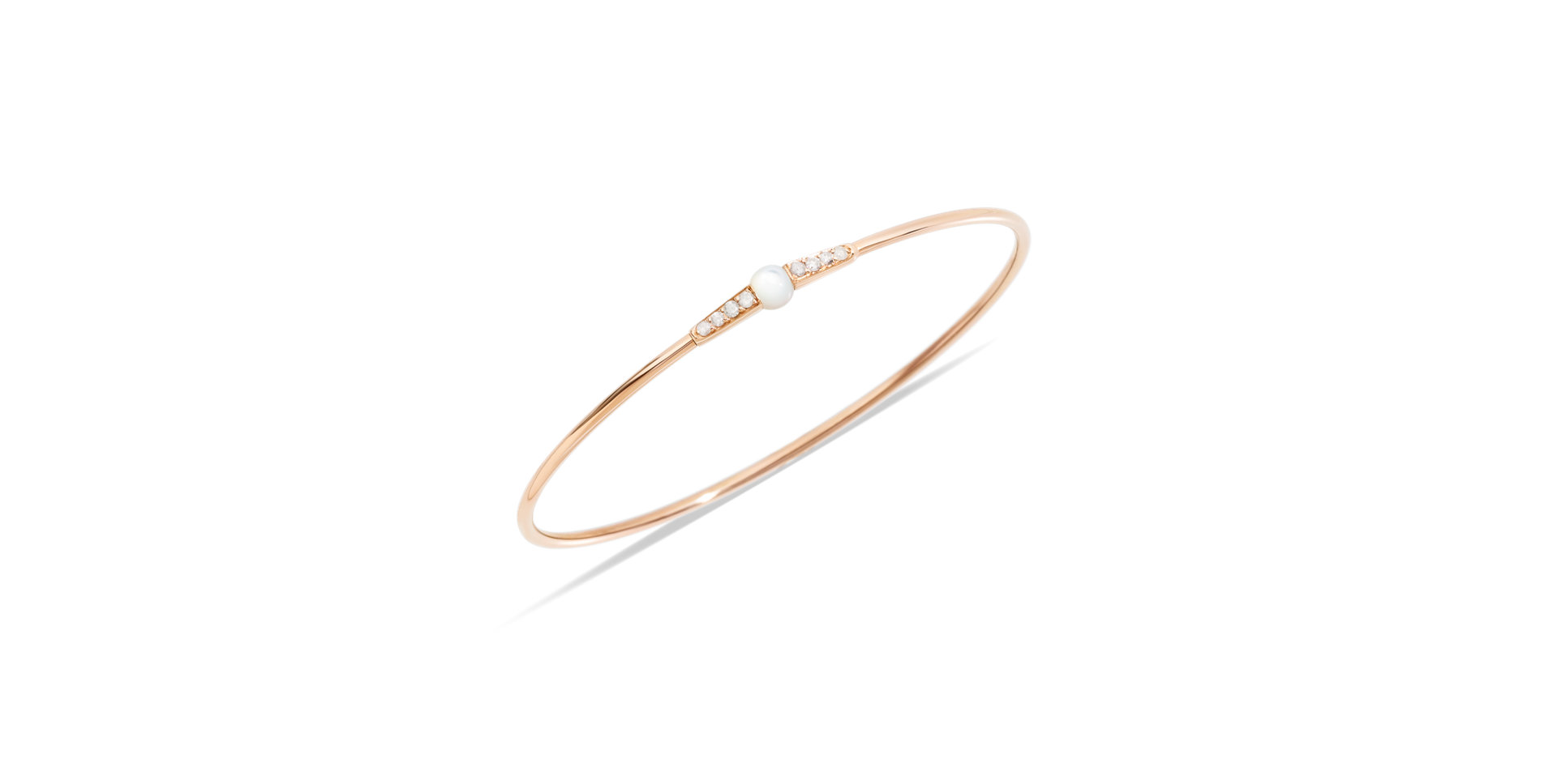 Náramek s diamanty a perletí M’ama non m’ama