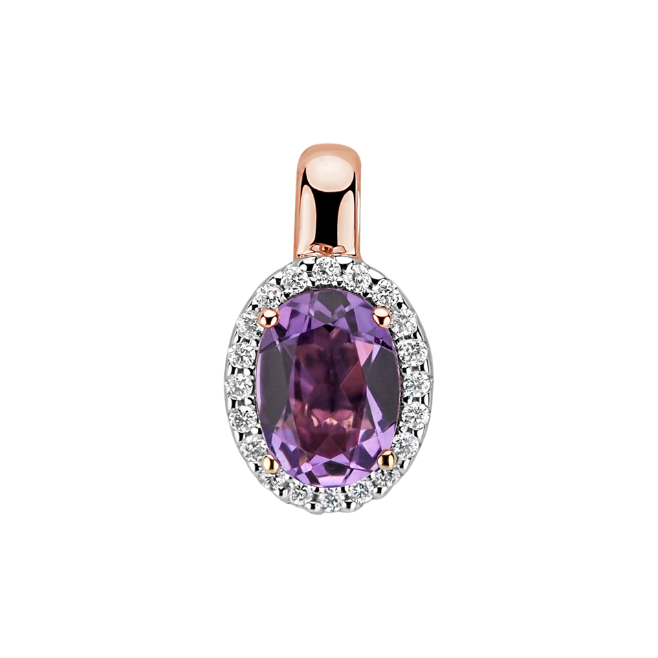 Přívěs s diamanty a ametystem Nobelia