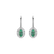 Náušnice s diamanty a smaragdem Princess2