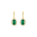 Náušnice s diamanty a smaragdem Princess2