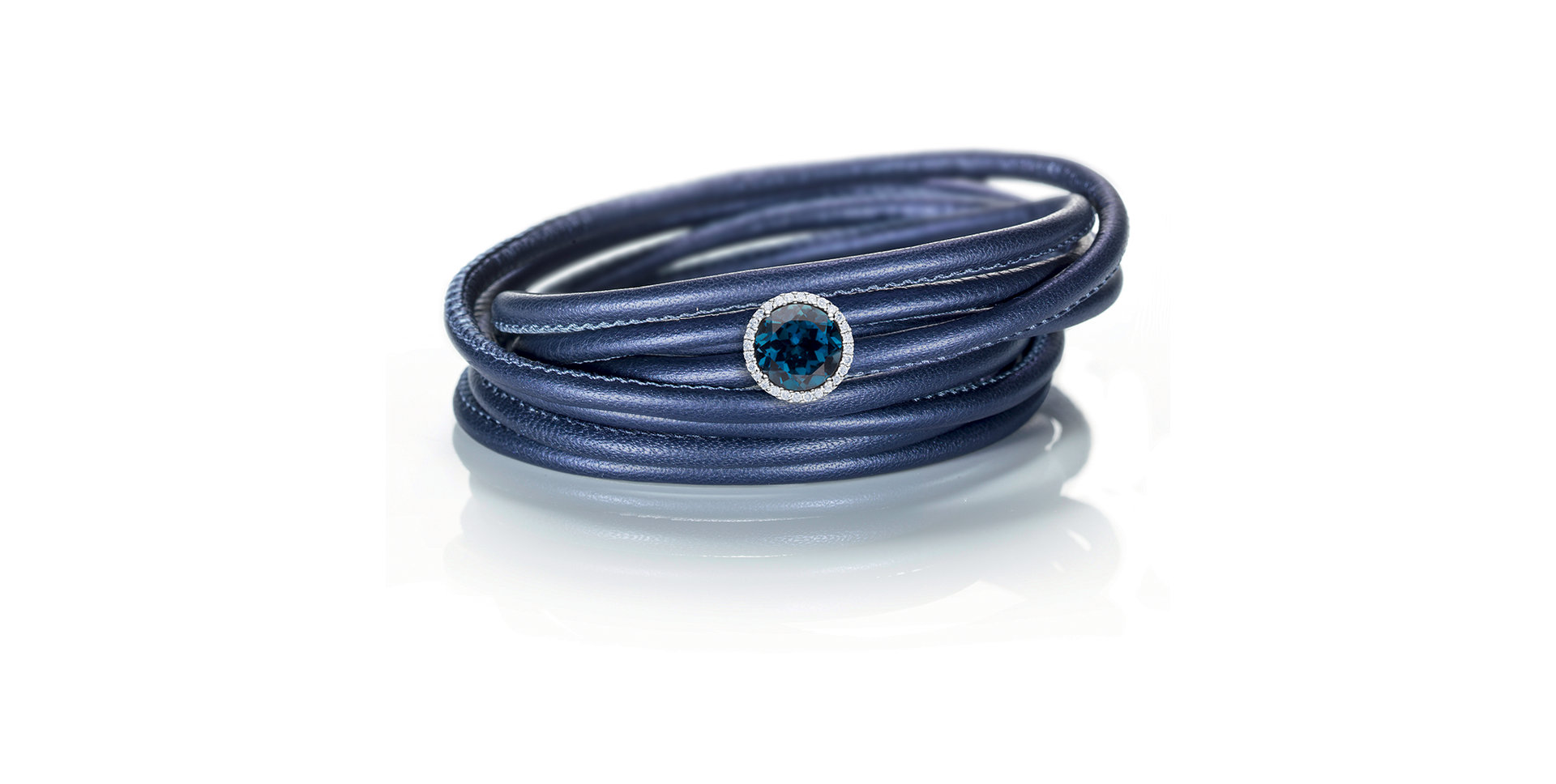 Přívěsek s diamanty a topazem london Espressivo