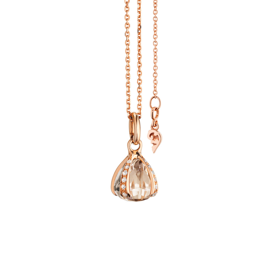 Přívěs s diamanty a morganitem Capriccio
