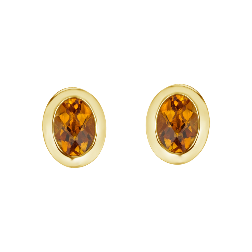 Náušnice s citrínem Sylvette