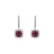 Náušnice s rubínem a diamanty Radiant Shine2