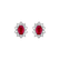 Náušnice s diamanty a rubínem Princess2