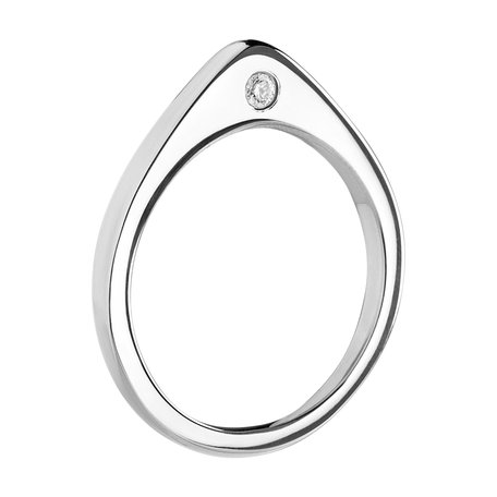 Prsten s diamantem Triangulum