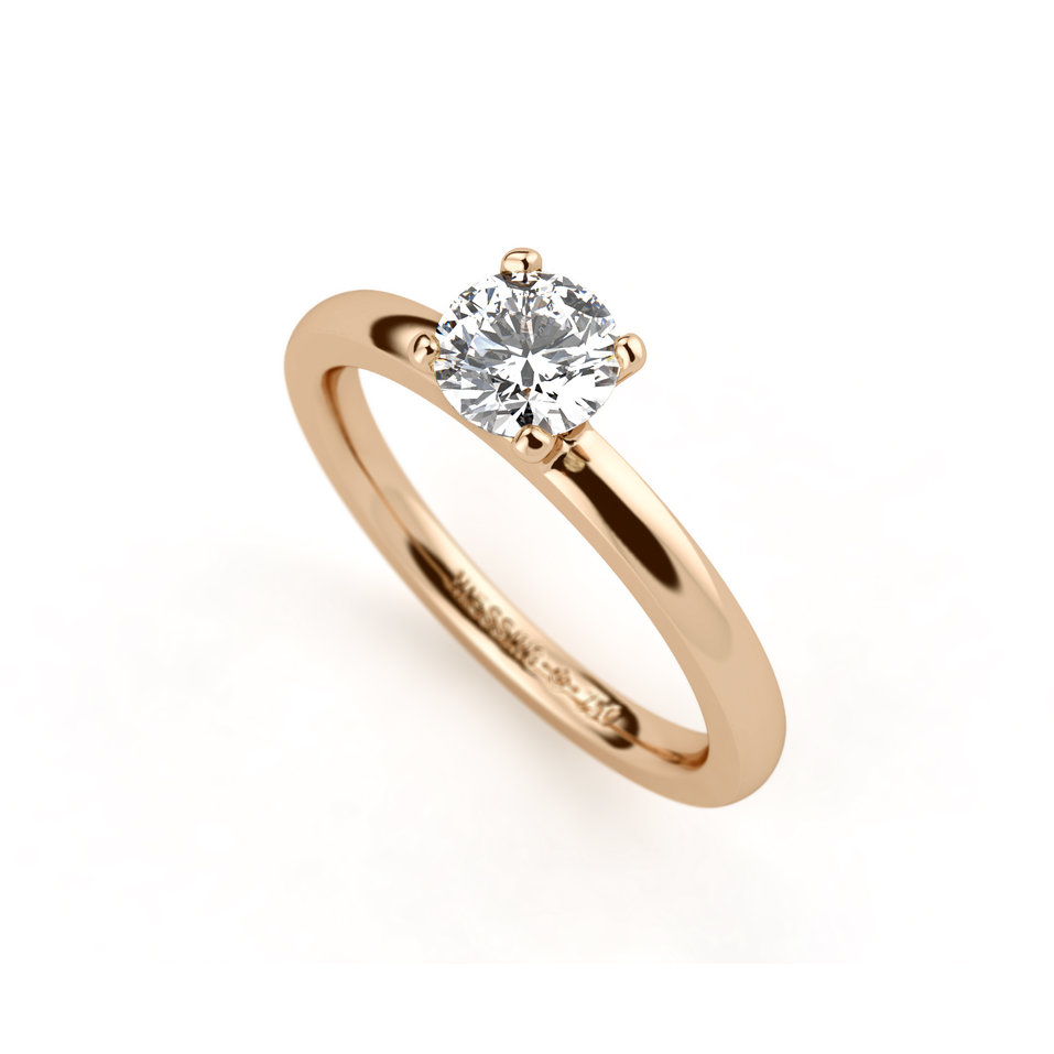 Prsten s diamantem Amatis 4 prongs