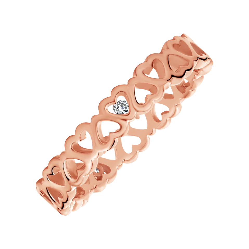 Prsten s diamantem Love Contour