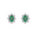Náušnice s diamanty a smaragdem Princess2