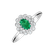 Prsten s diamanty a smaragdem Fairy Goddess1