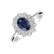 Prsten s safírem a diamanty Fairy Goddess2