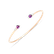 Náramek s diamanty a ametystem M'Ama Non M'Ama Pavé2