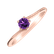 Prsten s ametystem brazil Bonbon2