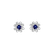 Náušnice s safírem a diamanty Night Sky2