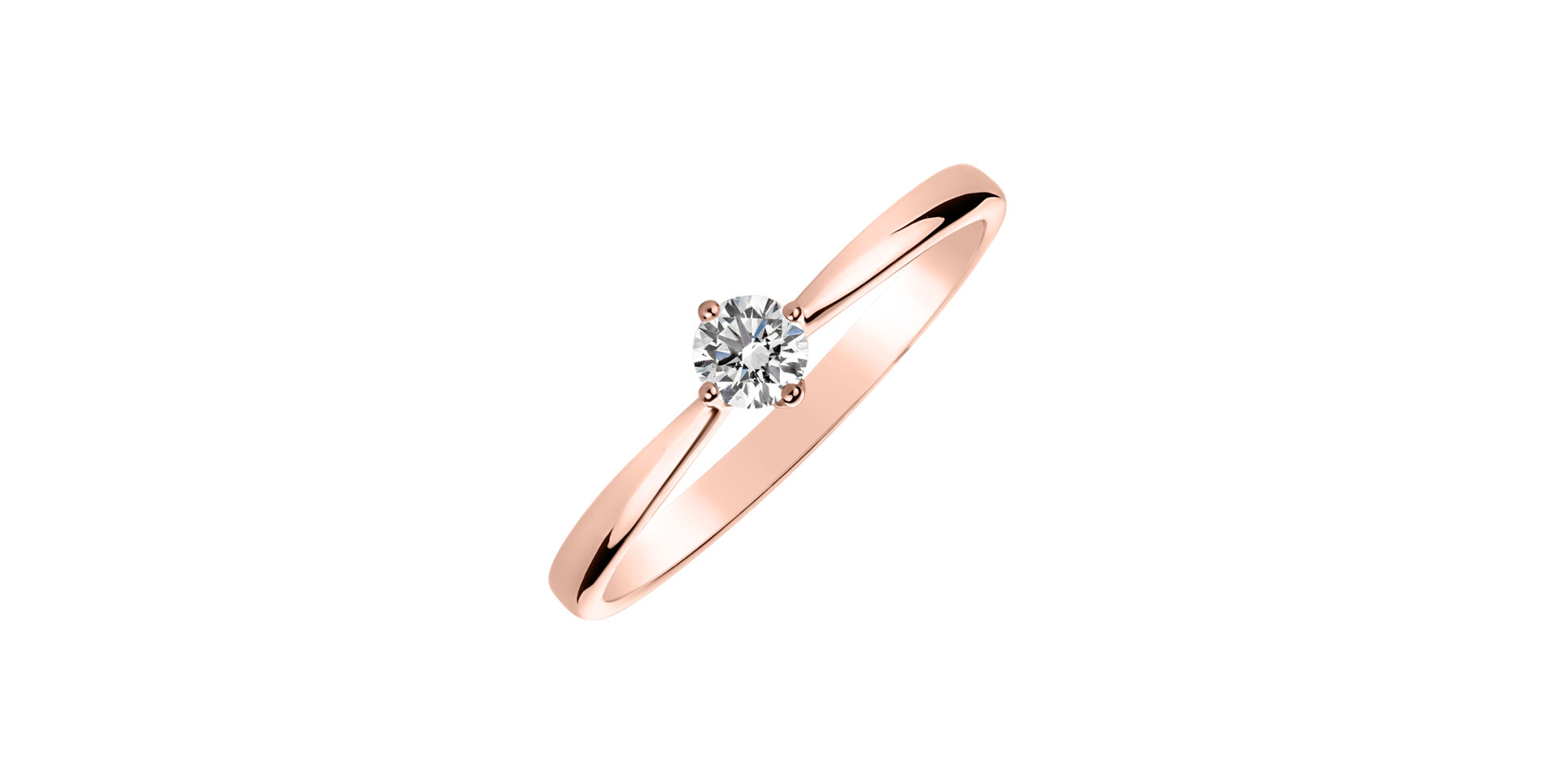 Prsten s diamantem Love Glow