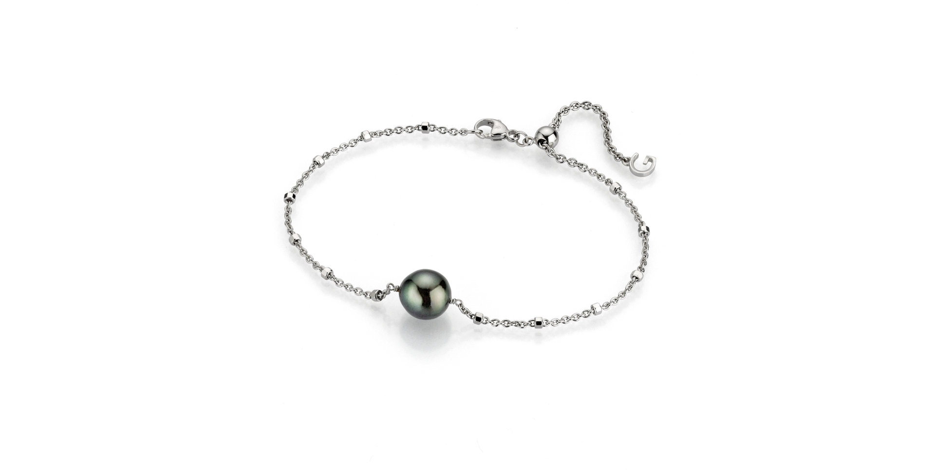 Náramek s mořskou černou tahitskou perlou Urban